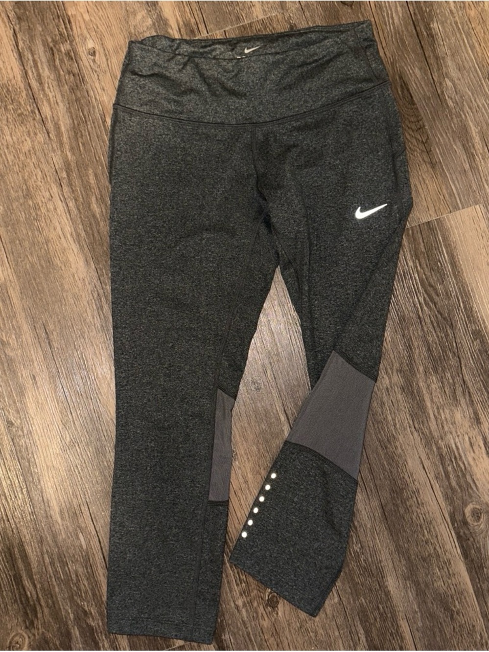 Nike Dri-Fit Dark Grey Heather Athletic Leggings